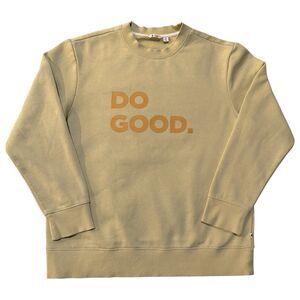 Cotopaxi Do Good Crew Sweatshirt Pullover Long Sleeve Yellow Womens Large